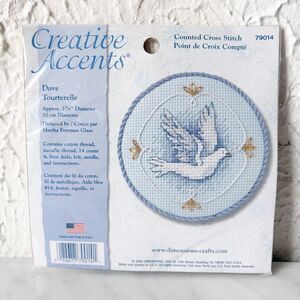 Dove Counted Cross Stitch Kit 79014 Creative Accents Martha Freeman Glass Sealed